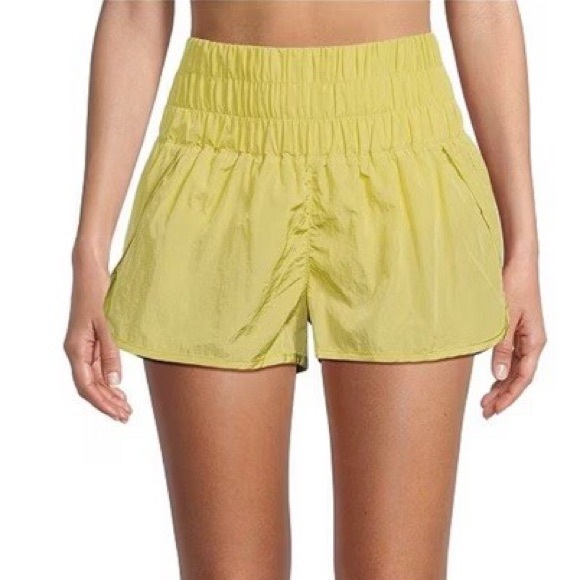 FP Movement by Free People Pants - NWT Free People Movement Pomelo Yellow Running Shorts Built In Liner Size M